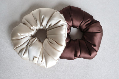 silkkiscrunchie, jumbo scrunchie, silkkidonitsi, heatless curls